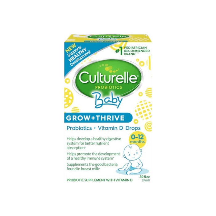 Culturelle Baby Grow + Thrive, Probiotic + Vitamin D Drops, 0.30 oz