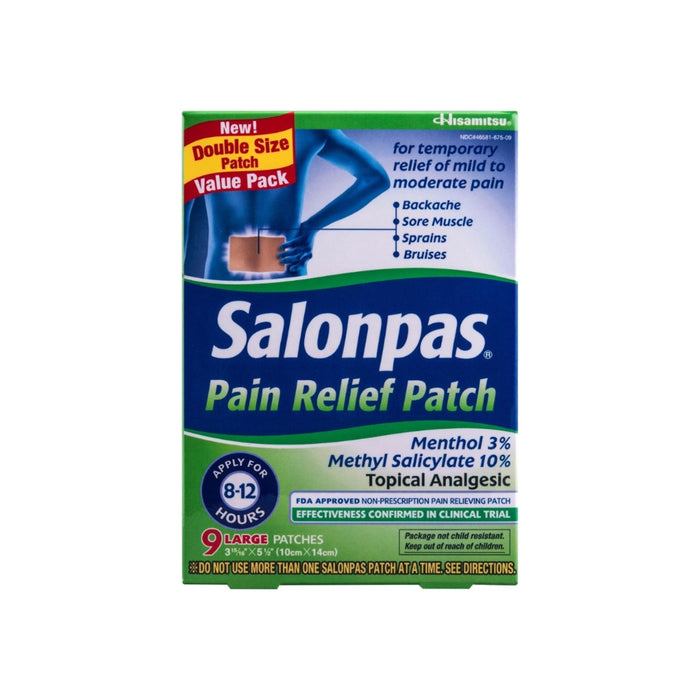 Salonpas Pain Relief Patch Large,  9 ea