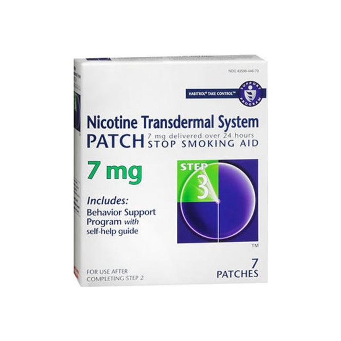 Habitrol Nicotine Transdermal System Patch 7 mg Step 3, 7 ea