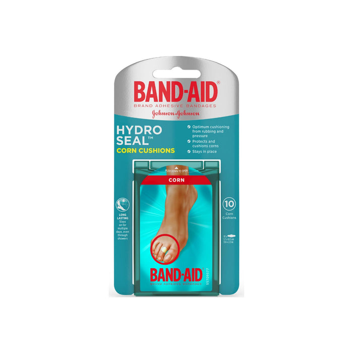 BAND-AID Brand Hydro Seal Corn Cushion Bandages, Waterproof Corn Pads, Medium, 10 ct 1 ea