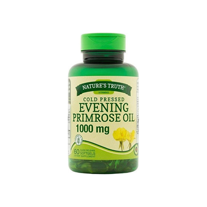 Nature's Truth Cold Pressed Evening Primrose Oil 1000 mg Capsules, 60 ea
