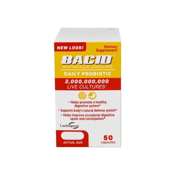 Bacid Daily Probiotic Dietary Supplement For Digestive Health