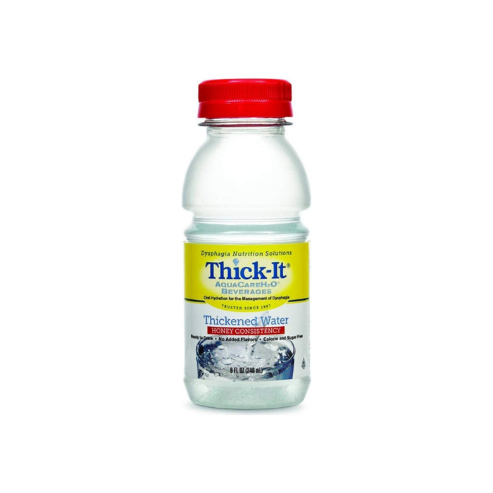 ThickIt Thickened Water AquaCareH2O Bottle Unflavored Ready to Use Honey Consistency, 8 oz