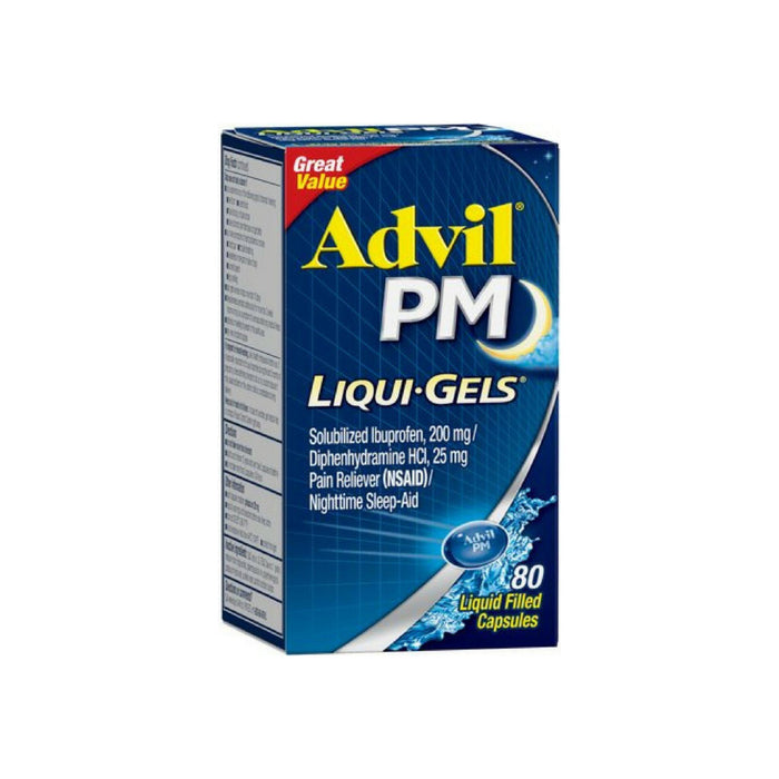 Advil PM Ibuprofen 200 mg Liqui-Gels 80 ea