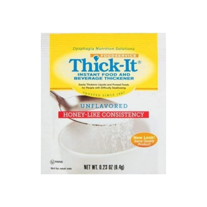 Food Thickener ThickIt 64 Gram Individual Packet Unflavored Ready to Mix Honey Consistency