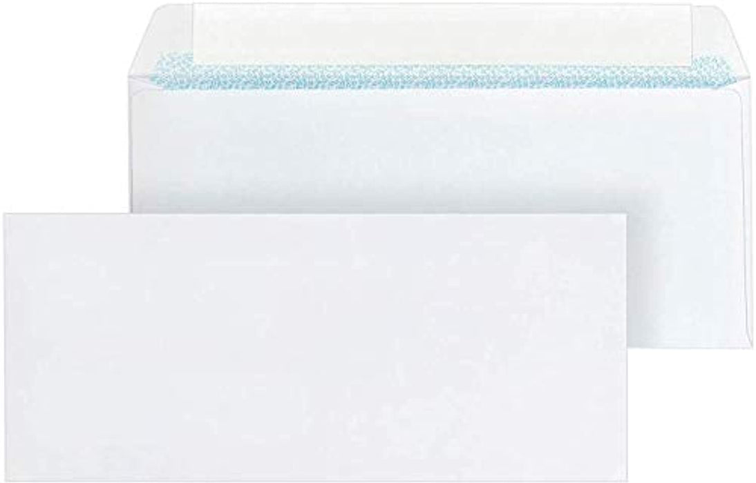 Mead #10 Envelopes, Security, Press-it Seal-it, 4-1/8" X 9-1/2", White, 45 Per Box (75026)