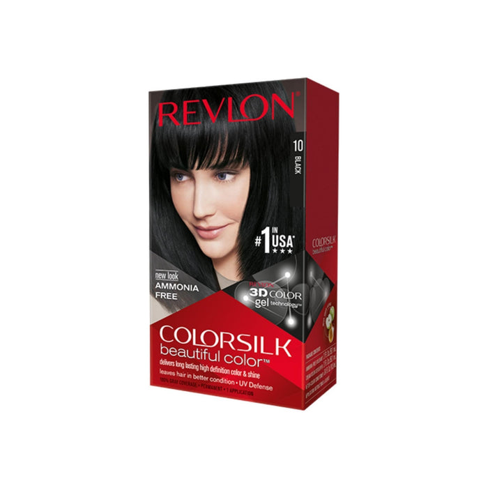 Revlon Colorsilk Permanent Haircolor, 10 Black 1 ea