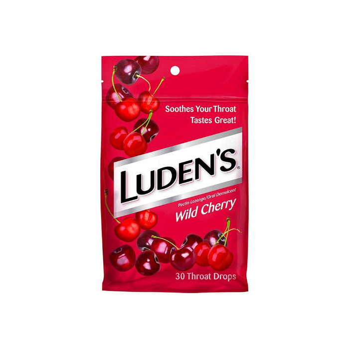 Luden's Throat Drops, Wild Cherry 30 ea