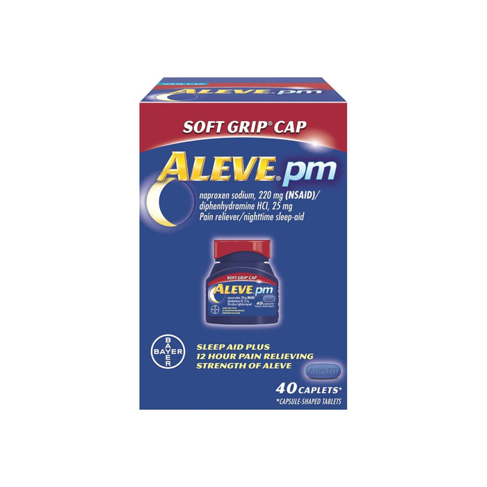 Aleve PM Soft Grip Cap, 220 mg Caplets 40 ea