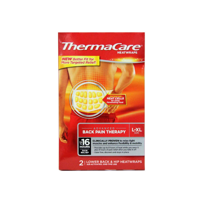 ThermaCare Heatwraps Large-XL Lower Back & Hip 2 ea