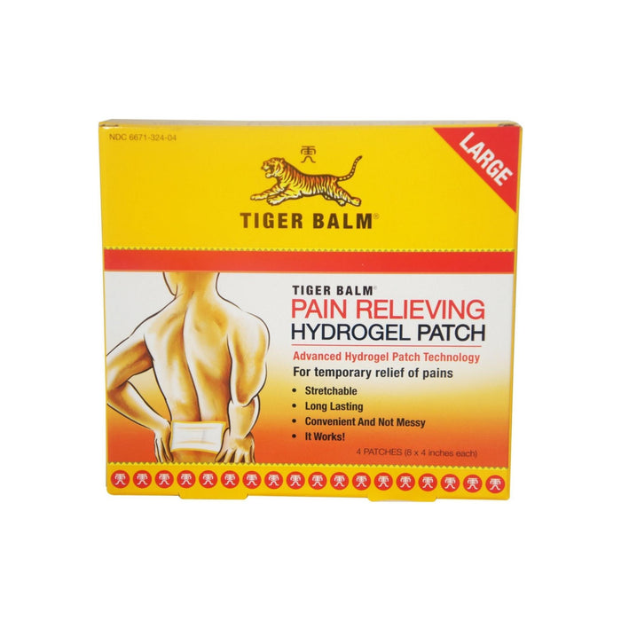 Tiger Balm Pain Relieving Patch Large 4 Each