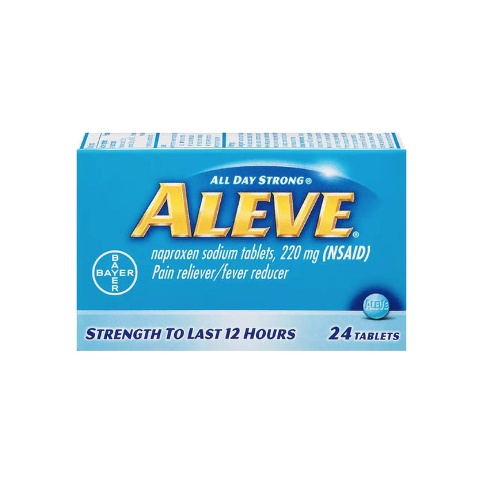 Aleve Pain Reliever/Fever Reducer Tablets, 24 ea