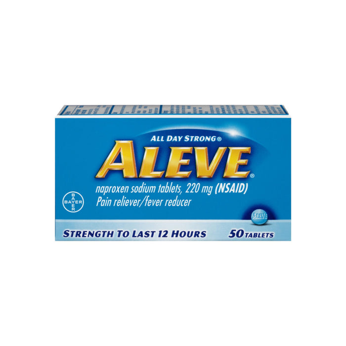 Aleve Pain Reliever/Fever Reducer Tablets, 50 ea
