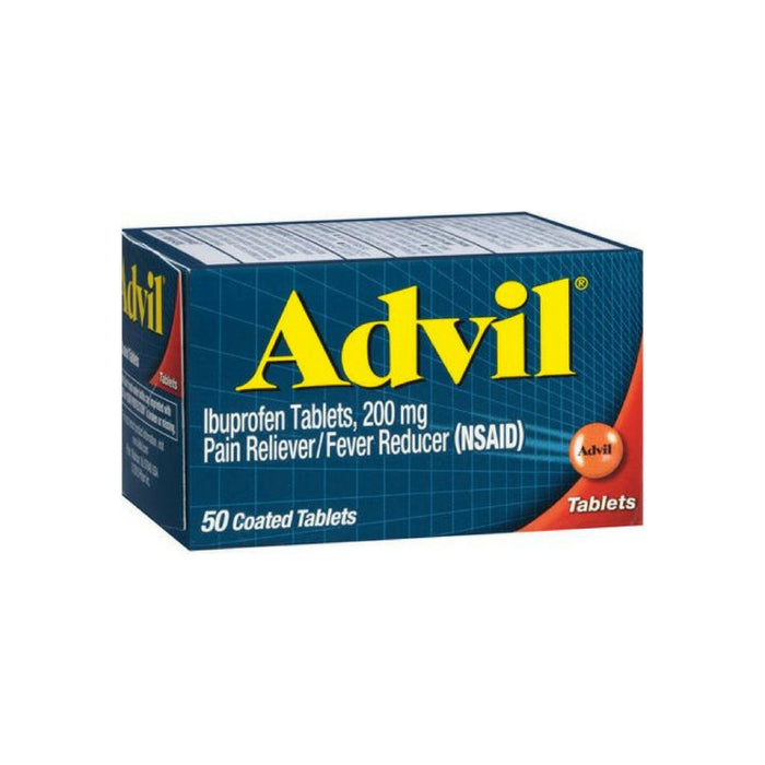 Advil Pain Reliever/Fever Reducer 200 mg Coated Tablets 50 ea