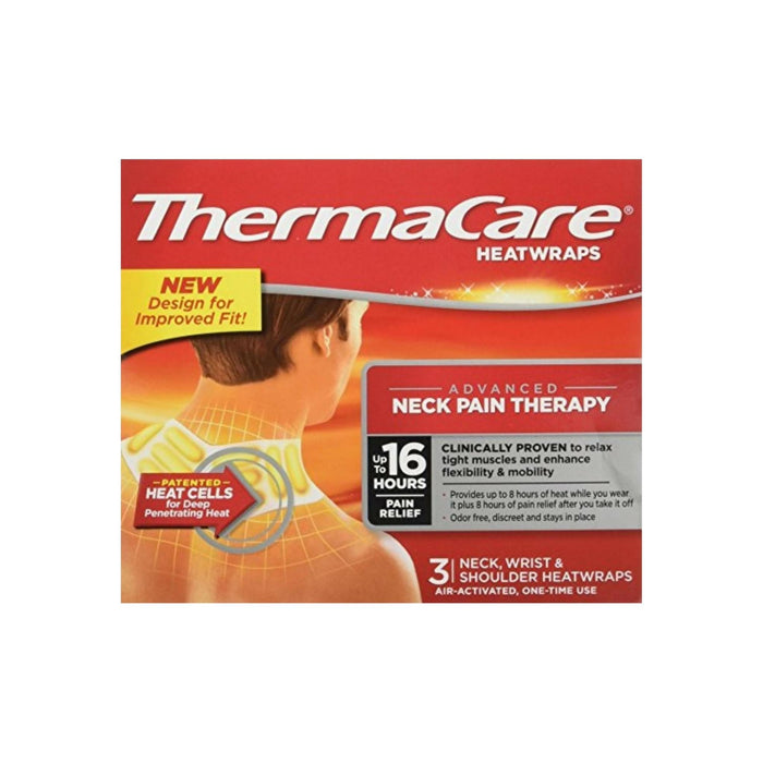 ThermaCare Heatwraps Neck, Shoulder & Wrist 3 Each