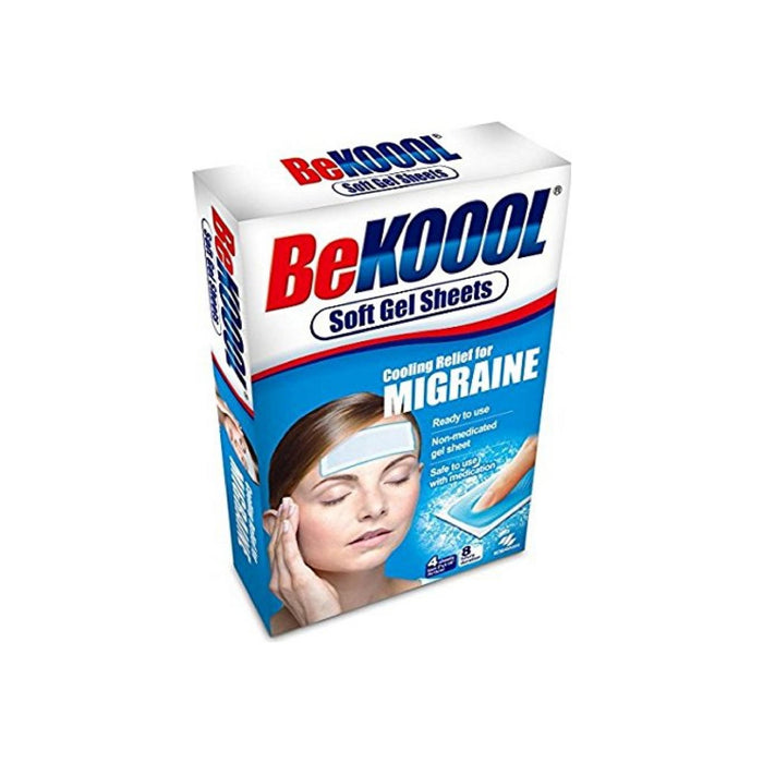 Be Koool Cooling Relief For Migraine Soft Gel Sheets 4 Each