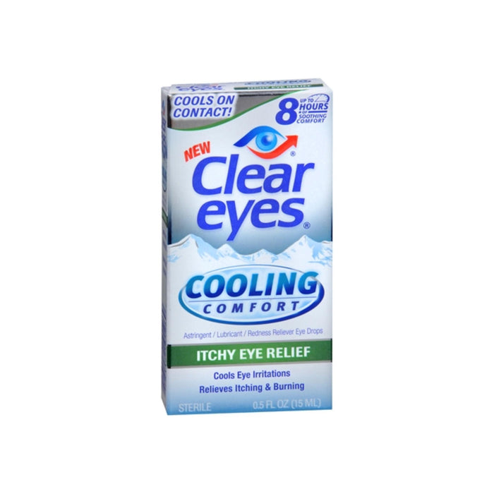 Clear Eyes Cooling Comfort Itchy Eye Relief Eye Drops 0.50 oz