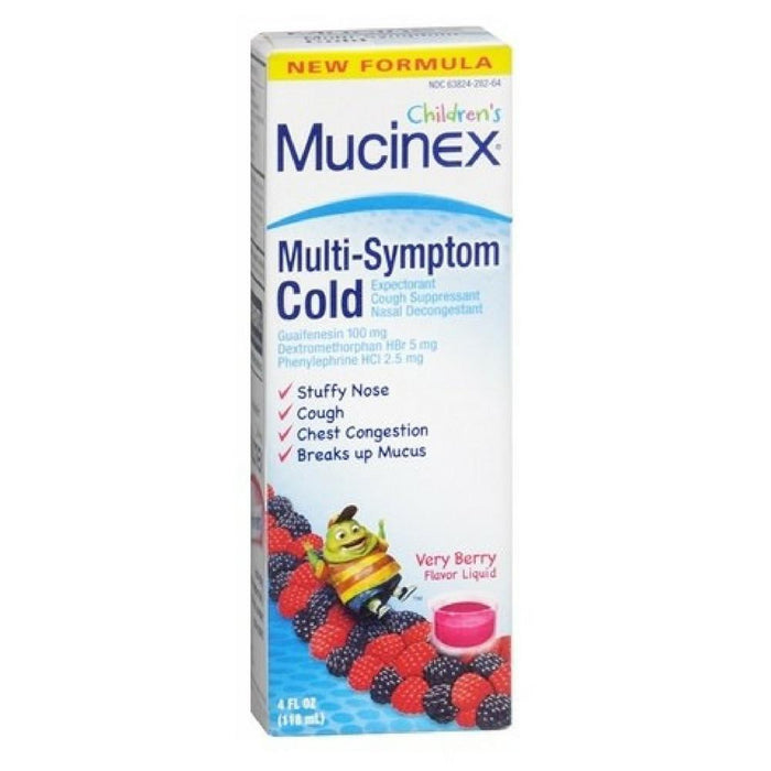 Mucinex Children's Multi-Symptom Cold Liquid Very Berry 4 oz
