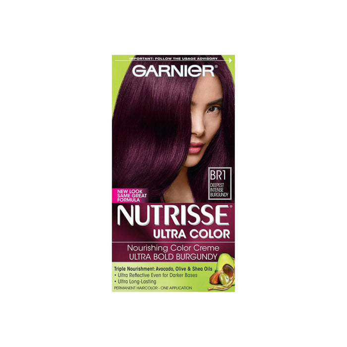 Garnier Nutrisse Ultra Color Haircolor, Deepest Intense Burgundy [BR1] 1 ea