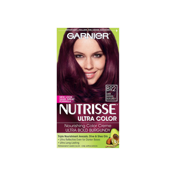 Garnier Nutrisse Ultra Color Nourishing Color Creme, Dark Intense Burgundy [BR2] 1 ea