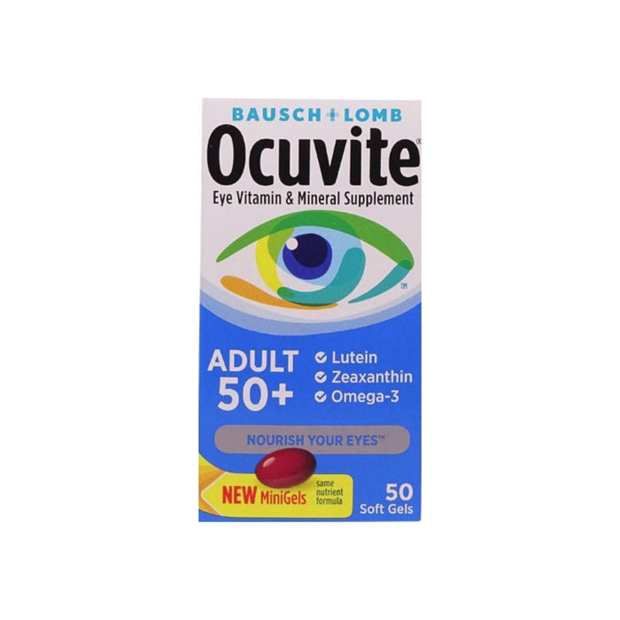 Bausch & Lomb Ocuvite Adult 50+ Eye Vitamin & Mineral Softgels 50 ea