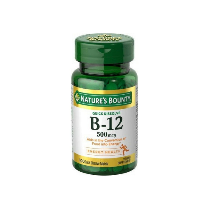 Nature's Bounty Vitamin B-12 500 mcg, 100 ea