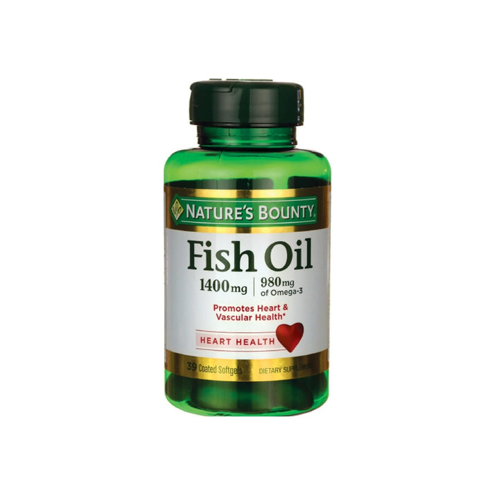 Nature's Bounty Fish Oil 1400 mg Omega-3 Softgels 39 ea