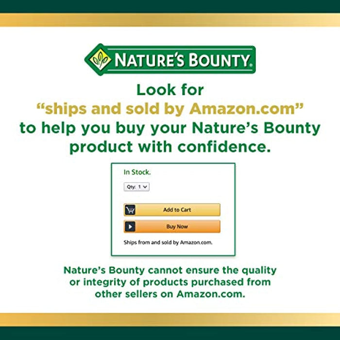 Calcium & Vitamin D by Nature's Bounty, Immune Support & Bone Health, 1200mg Calcium & 1000IU Vitamin D3, 120 Softgels (2-pack)