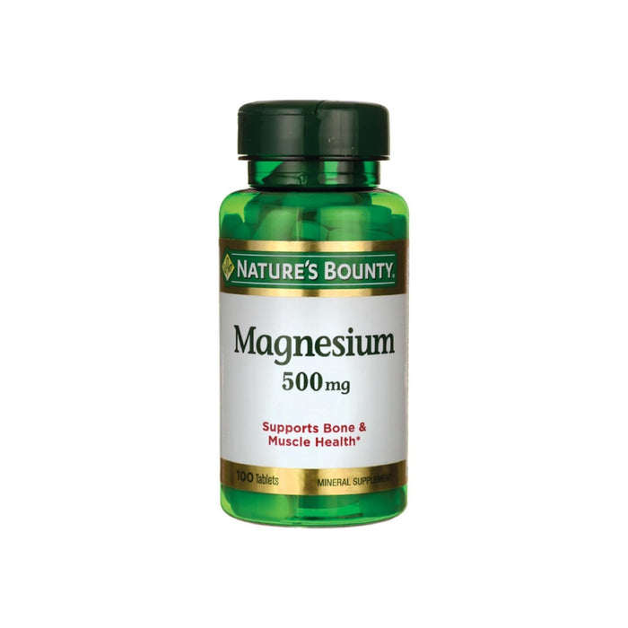 Nature's Bounty Magnesium 500 mg Tablets 100 ea