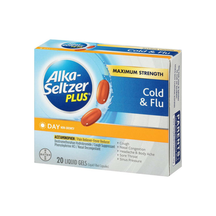 Alka-Seltzer Plus Day Cold & Flu Liquid Gels 20 ea
