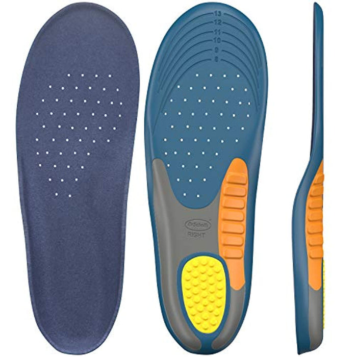 Dr. Scholl's HEAVY DUTY SUPPORT Pain Relief Orthotics // Designed for Men over 200lbs with Technology to Distribute Weight and Absorb Shock with Every Step (for Men's 8-14)