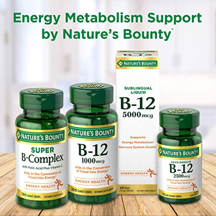 Nature's Bounty Vitamin B-12, 1000 mcg - Vitamin Supplement