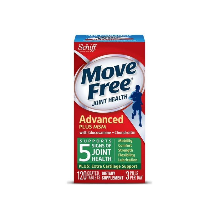 Move Free Advanced Plus MSM, Joint Health Supplement with Glucosamine and Chondroitin 120 ct