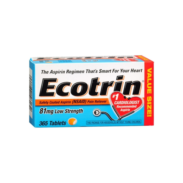 Ecotrin 81 mg Low Strength Tablets 365 ea