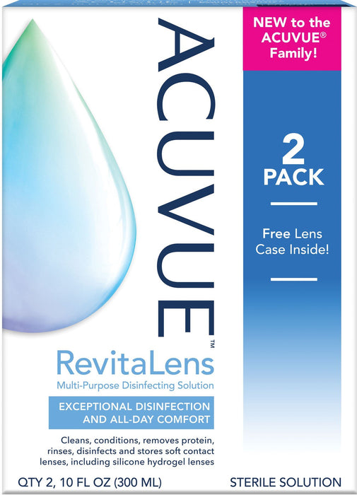 Johnson & Johnson Vision ACUVUE(TM) RevitaLens Multi-Purpose Disinfecting Solution 10 oz