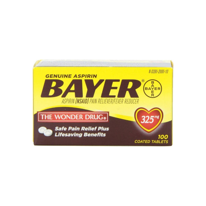 Bayer Aspirin 325mg Tablets 100 ea