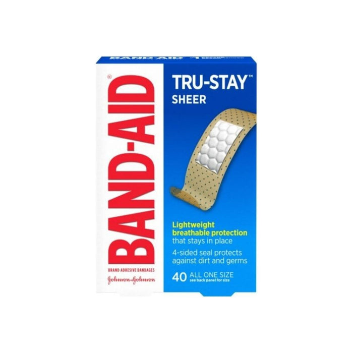BAND-AID Sheer Strips Adhesive Bandages, All One Size 40 ea