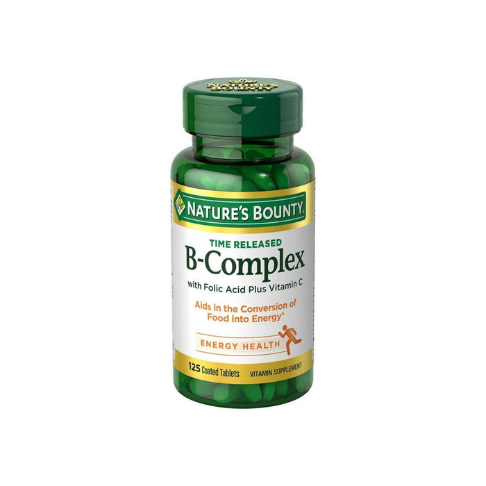 Nature's Bounty B-Complex With Folic Acid Plus Vitamin C Tablets 125 ea