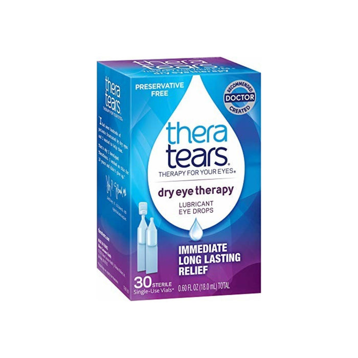 TheraTears Dry Eye Therapy Lubricant Eye Drops Single-Use 30 Each