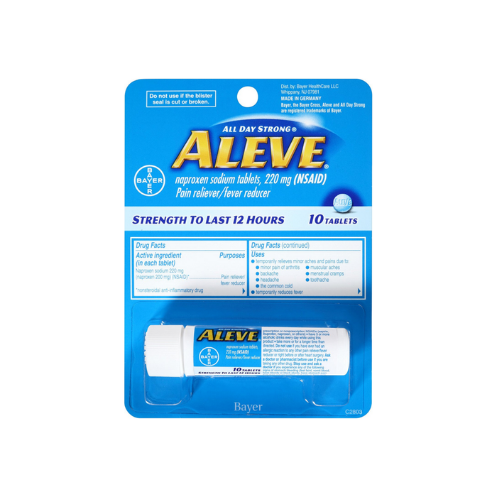 Aleve Pain Reliever/Fever Reducer Tablets, 220 mg 10 ea