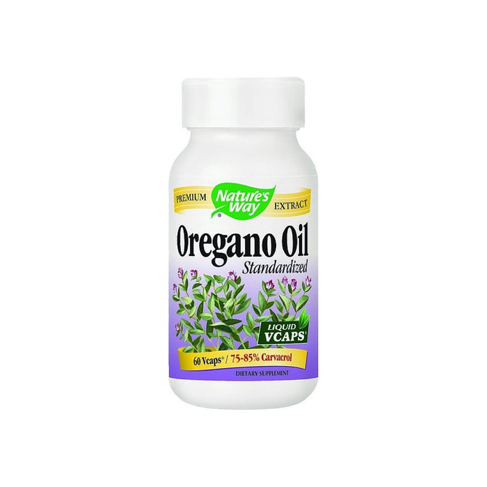 Nature's Way Oregano Oil Standardized Extract Liquid Vegetarian Capsules 60 ea