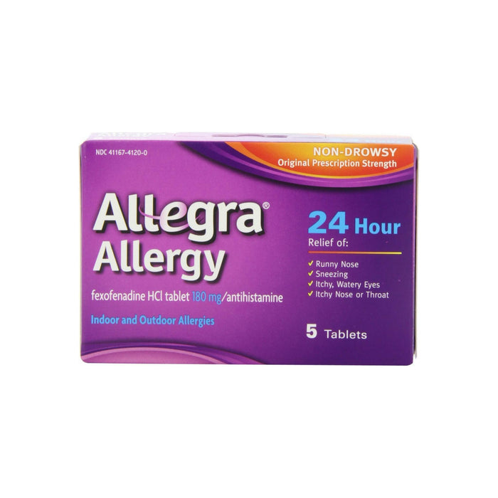 Allegra Adult 24 Hour Allergy Relief Tablets  5 ea