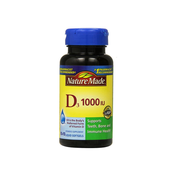 Nature Made Vitamin D3 Liquid Softgels 100 ea