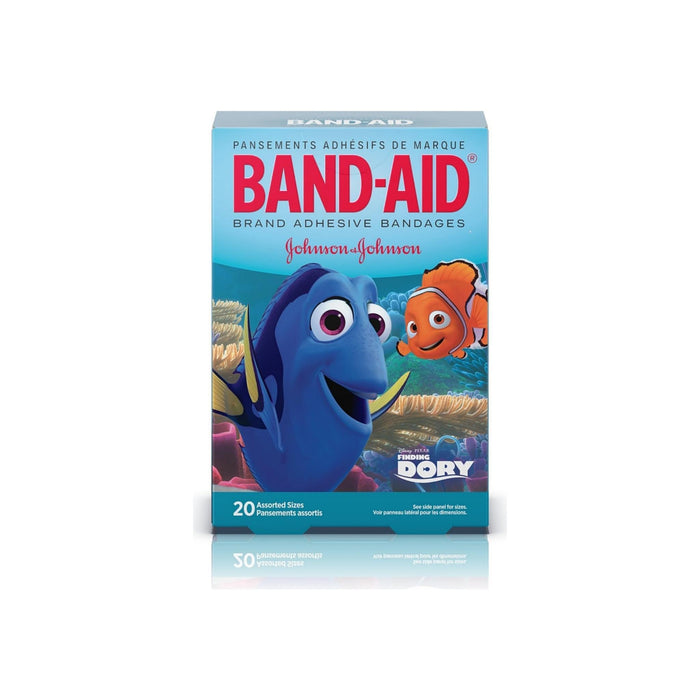 BAND-AID Children's Adhesive Bandages, Disney's Finding Dory, Assorted Sizes 20 ea