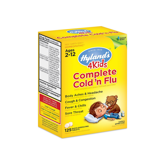 Hyland's 4 Kids Complete Cold 'n Flu Quick Dissolving Tablets 125 ea