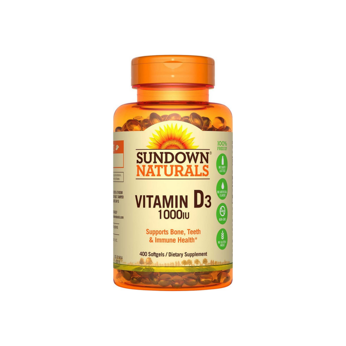 SundownNaturals Vitamin D3 1000 IU Softgels 400 ea
