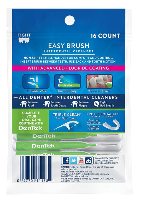 DenTek Easy Brush Cleaners Extra Tight 16 ea