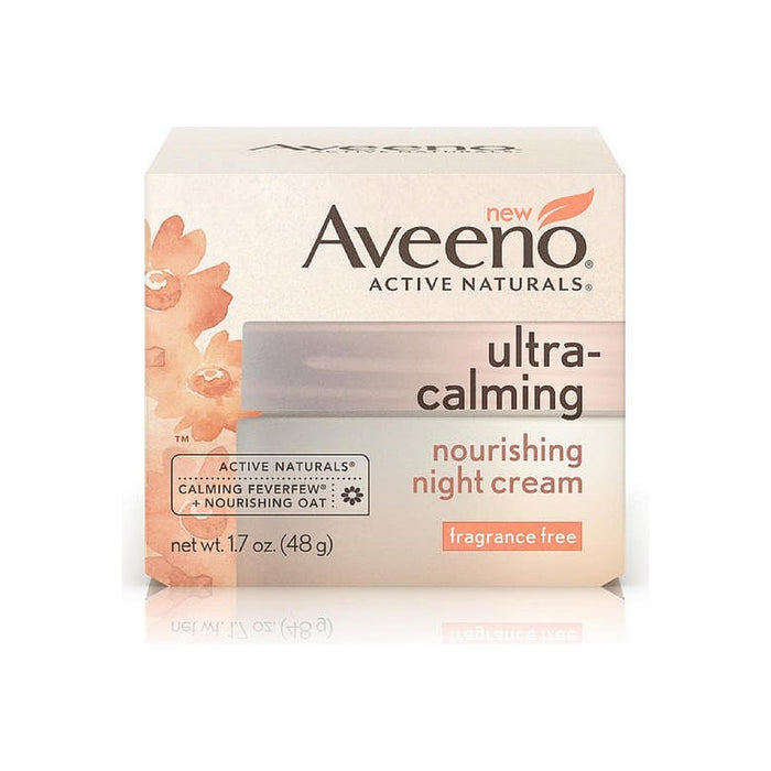 AVEENO Active Naturals Ultra-Calming Nourishing Night Cream, Fragrance Free 1.70 oz