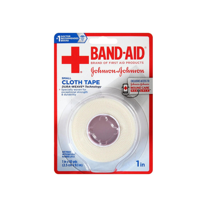 BAND-AID Small Cloth Tape, 1 In x 10 Yard 1 ea
