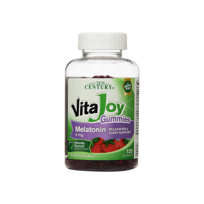 21st Century VitaJoy Melatonin 5 mg Gummies, Strawberry 120 ea